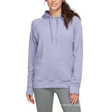 Wholesale Custom Logo Printing Purple Hood Sweatshirt Women